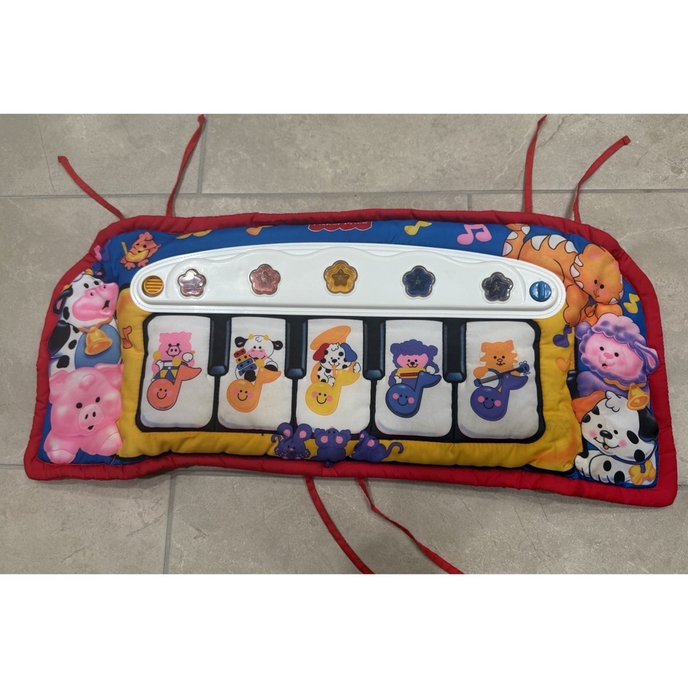 Vintage Kick & Play Piano 1998 Fisher Price Crib Toy WORKS GREAT!